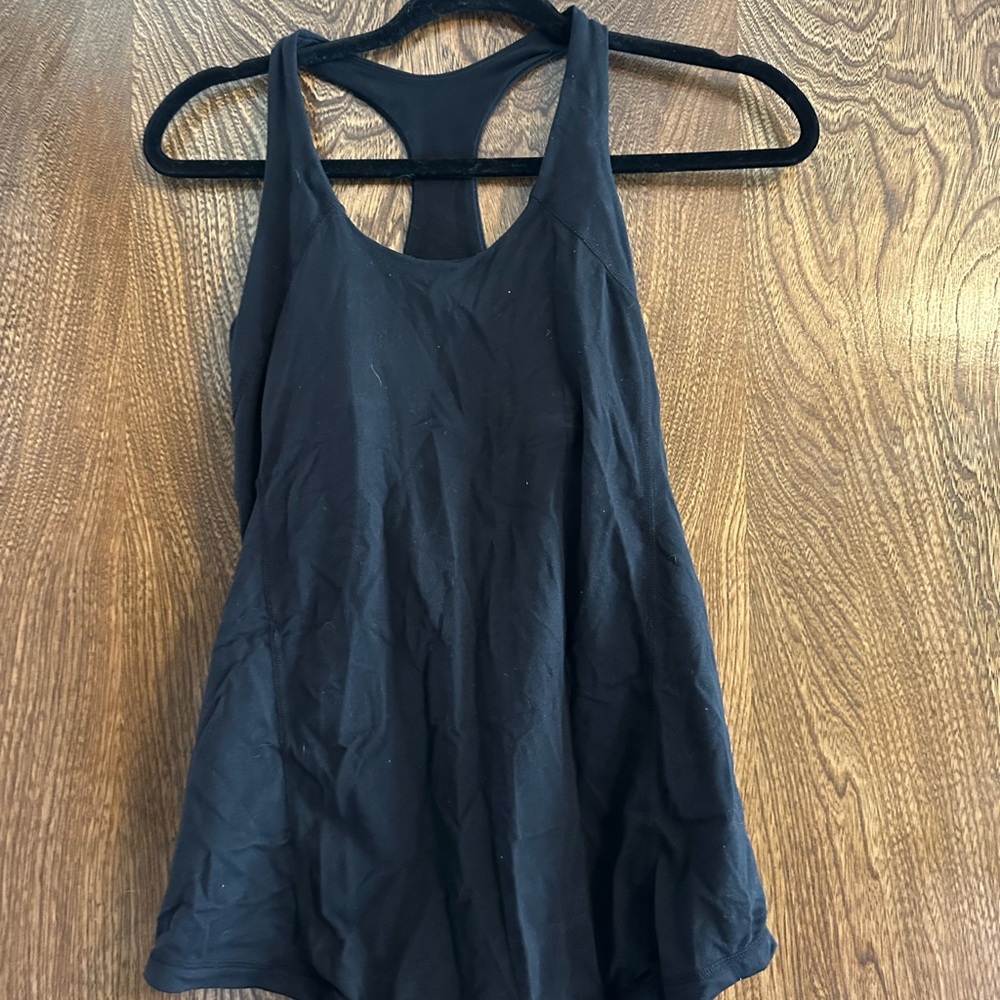 Lululemon Athletica Blue Sleeveless Backless Tank Top